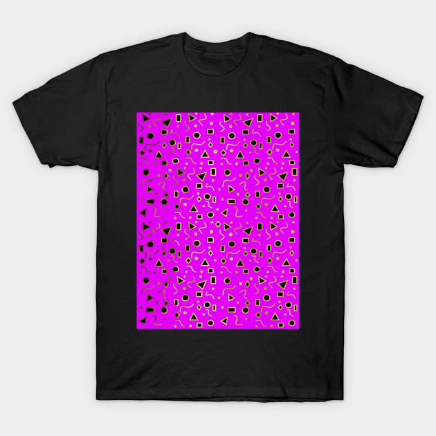 Purple Mod Shapes T-Shirt by SartorisArt1